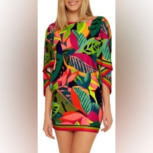 NWT- Trina Turk- Rainforest Swim tunic cover-up- Size Medium